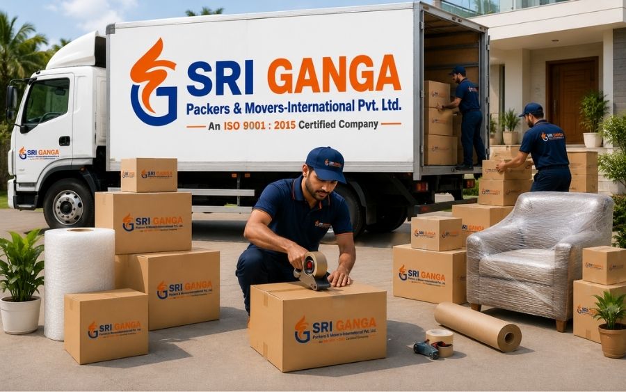 Efficient office relocation services by Sri Ganga Packers & Movers