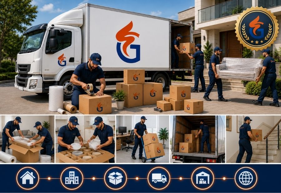 Professional workspace representing Sri Ganga Packers & Movers Packers